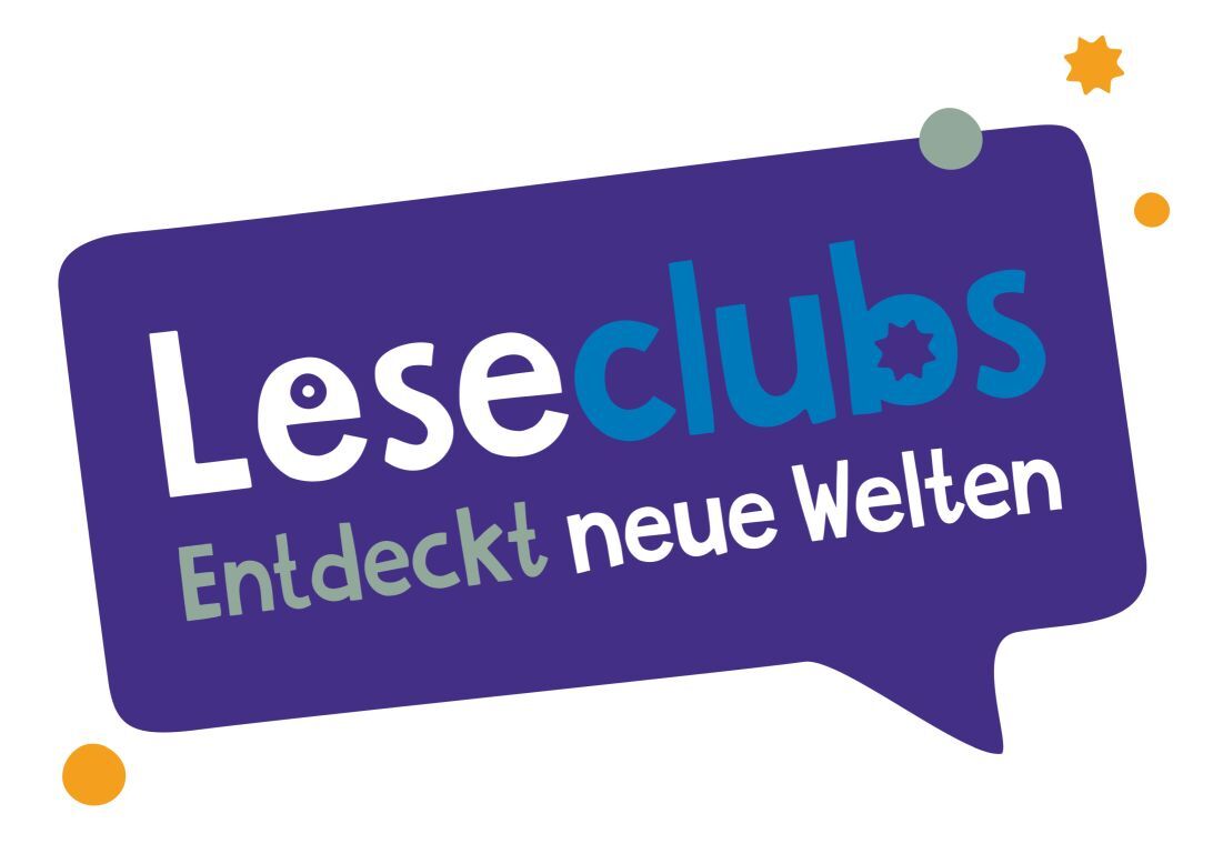 LOGO Leseclubs Quer mit Sprechblase RGB klein